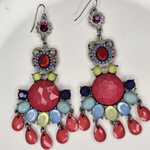 bebe Vibrant Multicolor Drop Earrings